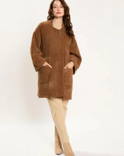 Lauren Vidal Vestes, Blousons|Manteau Zana camel