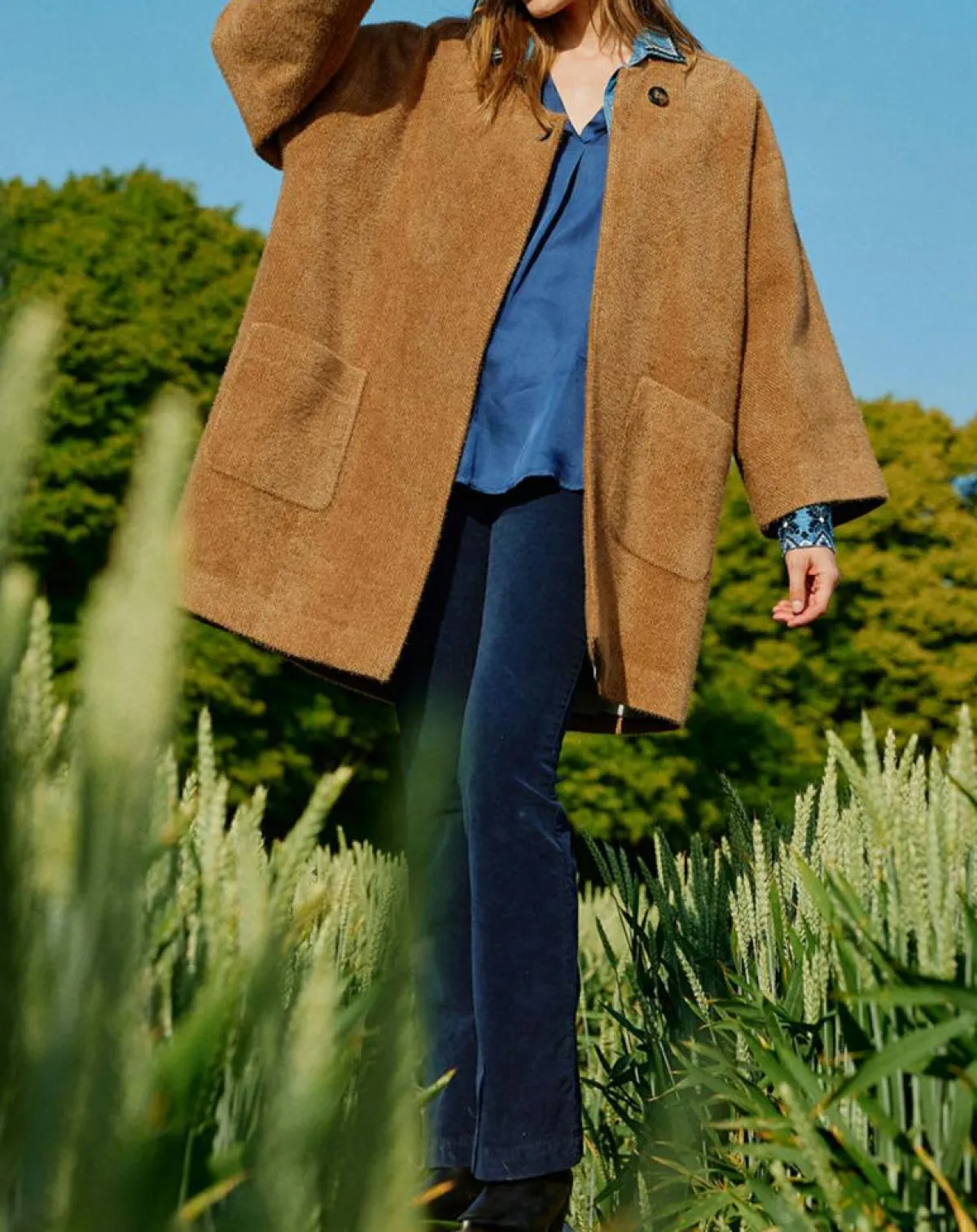 Lauren Vidal Vestes, Blousons|Manteau Zana camel