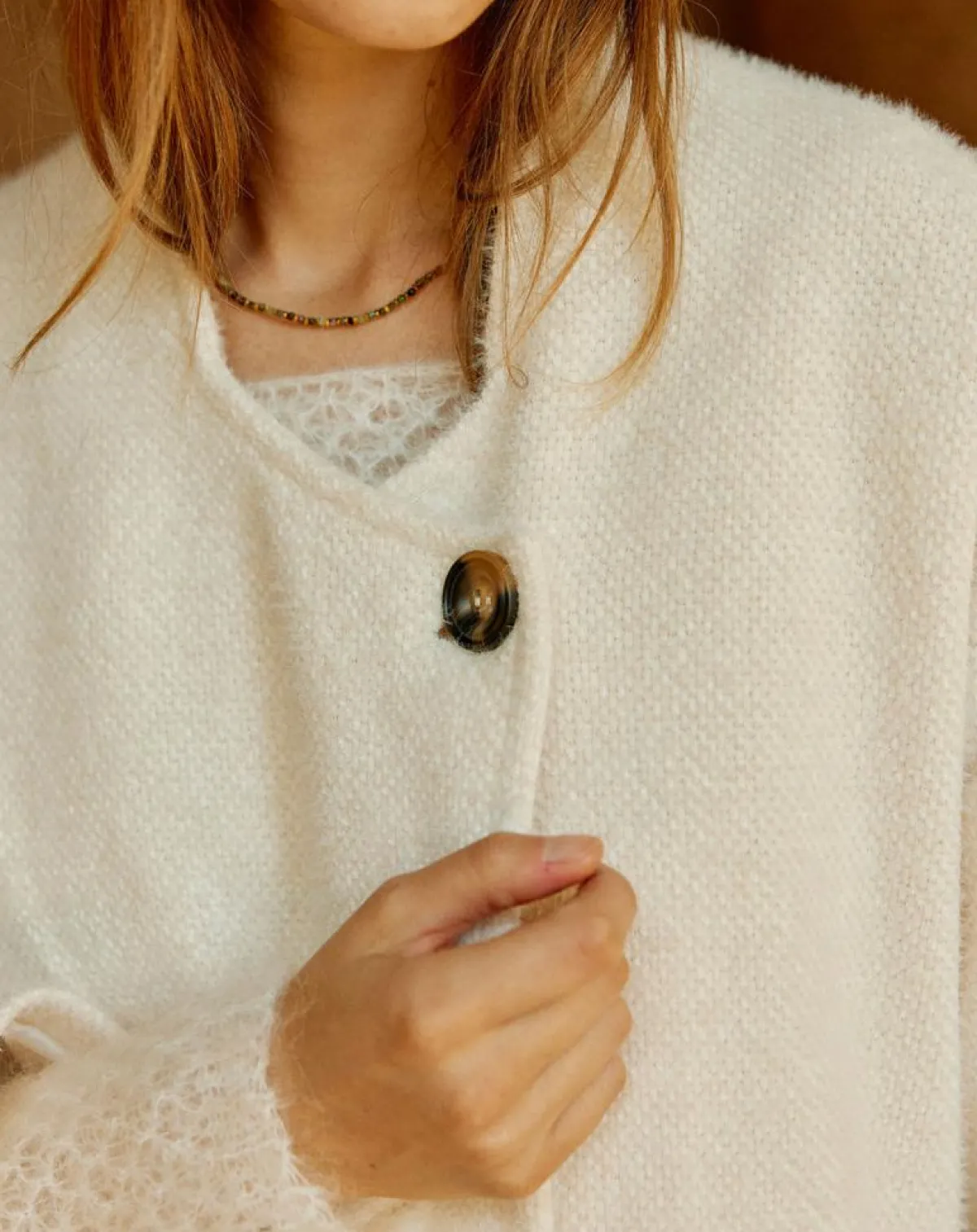 Lauren Vidal Vestes, Blousons|Manteau Zana crème