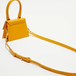 Jacquemus Sacs|Micro sac à main en Cuir Le Chiquito orange - 12x9 cm