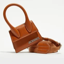 Jacquemus Sacs|Mini sac à main en Cuir Le Chiquito marron - 12x6 cm