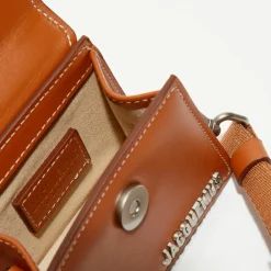 Jacquemus Sacs|Mini sac à main en Cuir Le Chiquito marron - 12x6 cm