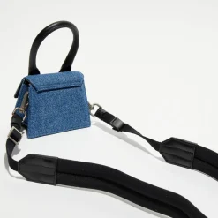 Jacquemus Sacs|Mini sac à main en Jean Le Chiquito bleu - 12x6 cm