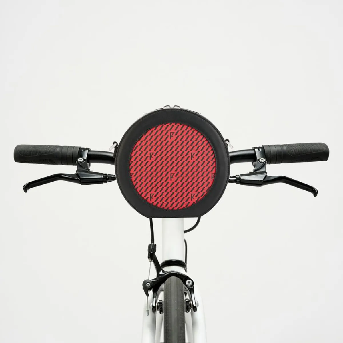 Maison Faret Sacs|Mini Sac en Toile enduite & Cuir Medoc rouge/noir - 13x13x5.5 cm