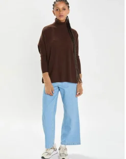 Cashmere Tribu Gants, Moufles|Mitaines 100% Cachemire poignets en côtes Mindy mocha