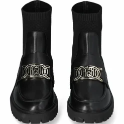 Liu-Jo Mocassins|Mocassins Cora en Cuir noirs - Talon 4.5 cm