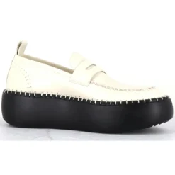 Oa Non Fashion Mocassins|Mocassins en Cuir blancs - Talon 5 cm