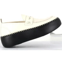 Oa Non Fashion Mocassins|Mocassins en Cuir blancs - Talon 5 cm