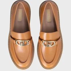 Liu-Jo Mocassins|Mocassins en Cuir Cora cognac