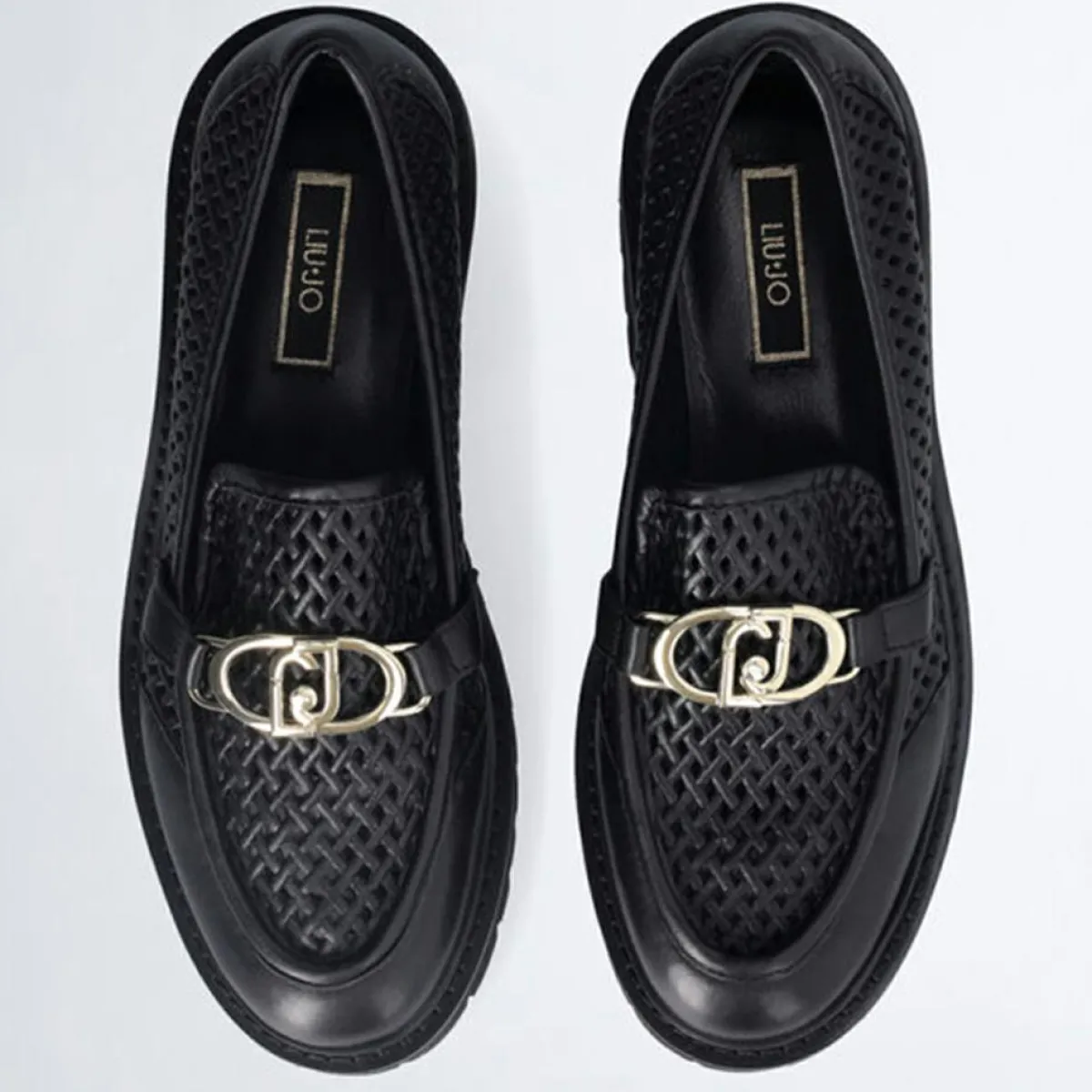 Liu-Jo Mocassins|Mocassins en Cuir Cora noirs