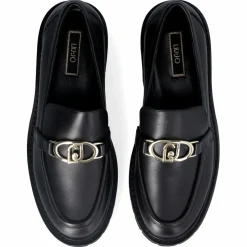 Liu-Jo Mocassins|Mocassins en Cuir Cora noirs