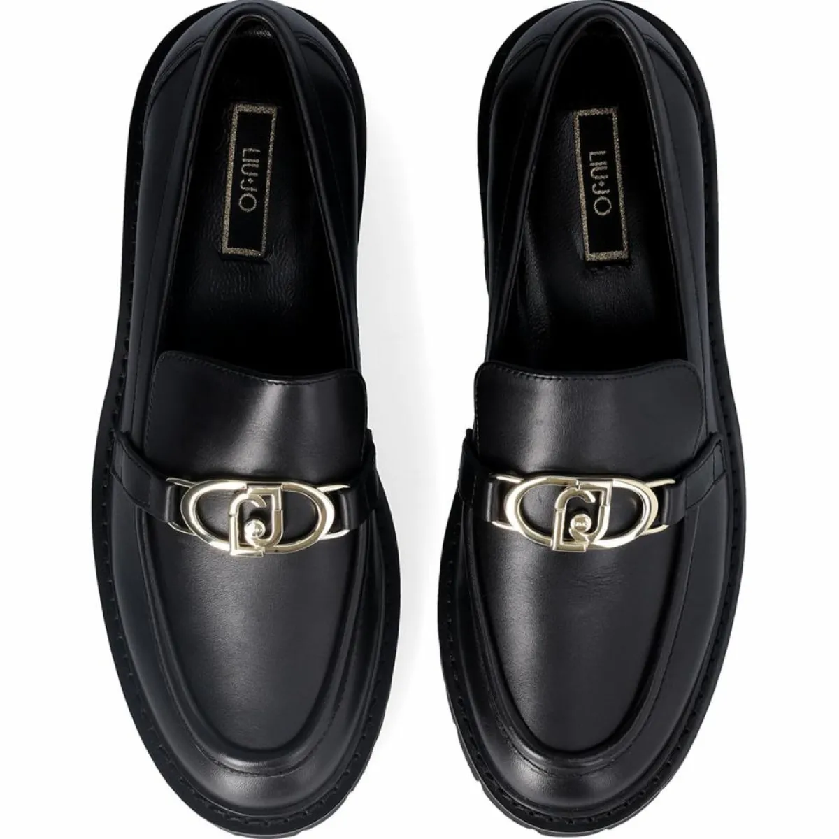 Liu-Jo Mocassins|Mocassins en Cuir Cora noirs