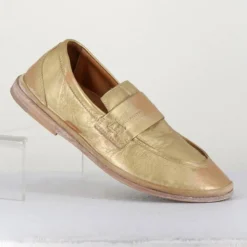 MOMA Mocassins|Mocassins en Cuir dorés