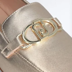 Liu-Jo Mocassins|Mocassins en Cuir Emel dorés