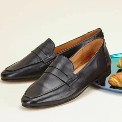 Cosmoparis Mocassins|Mocassins en Cuir Viveca noirs