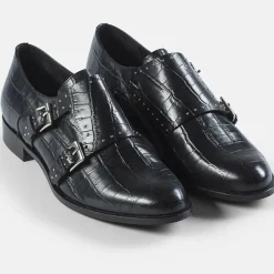 Cosmoparis Derbies|Monks en Cuir Emabi noires