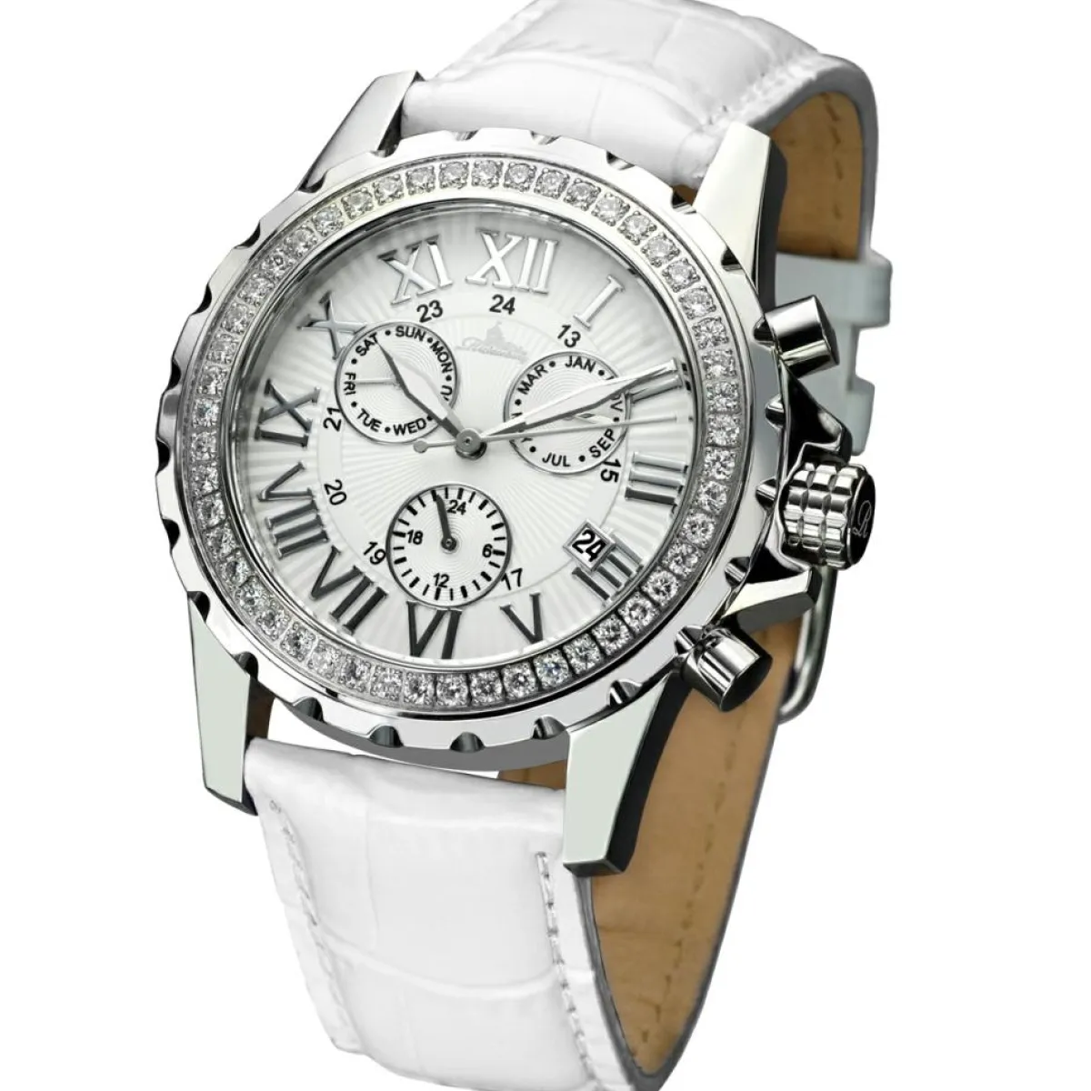 Richtenburg Montres|Montre automatique Femme en Cuir Romantica blanche