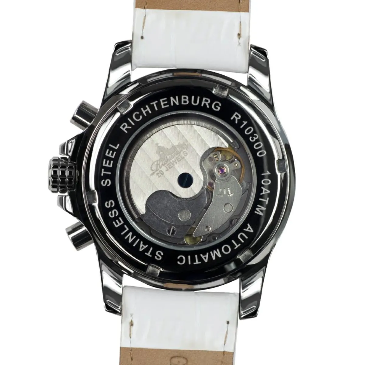 Richtenburg Montres|Montre automatique Femme en Cuir Romantica blanche