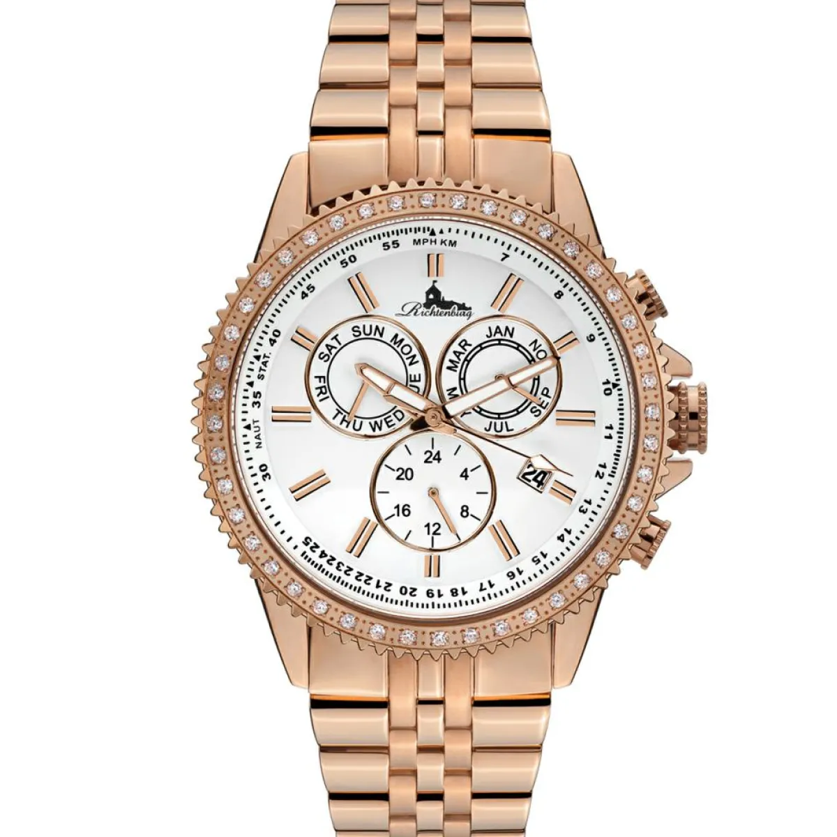 Richtenburg Montres|Montre Automatique Femme en Acier Cassiopeia dorée