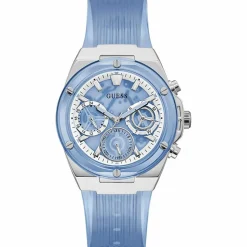 Guess Montres|Montre Femme Athena en Silicone bleue