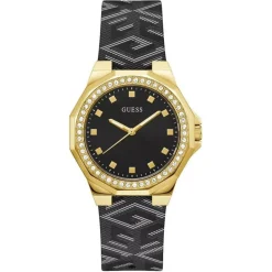 Guess Montres|Montre Femme Avril en Cuir noire
