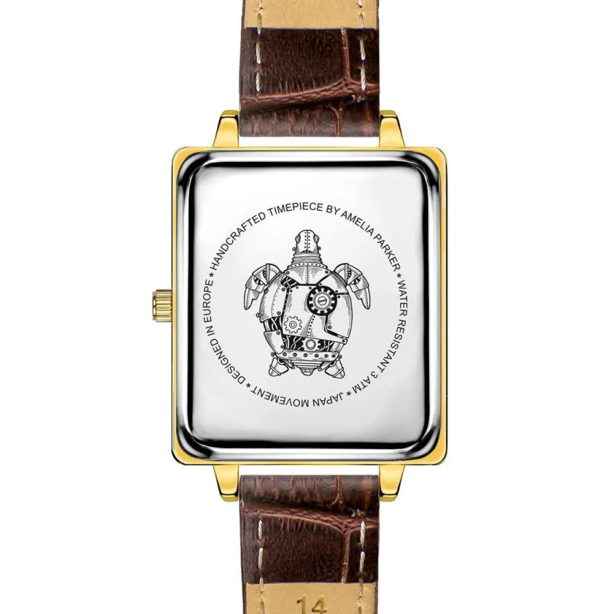Amelia Parker Montres|Montre Femme Boracay en Cuir marron