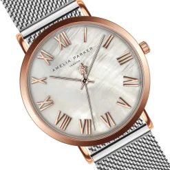 Amelia Parker Montres|Montre Femme Classique en Acier argentée