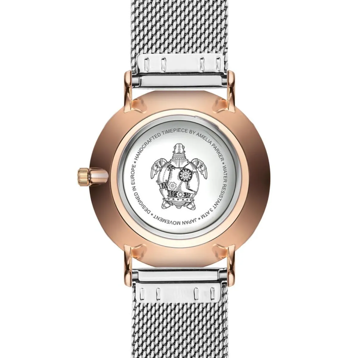 Amelia Parker Montres|Montre Femme Classique en Acier argentée