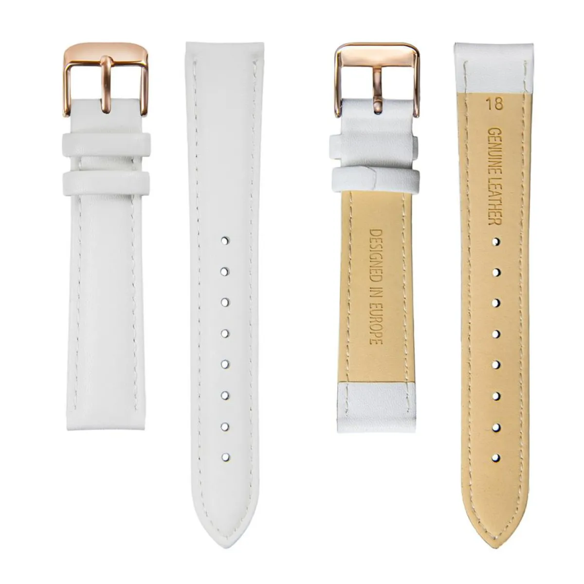 Amelia Parker Montres|Montre Femme Classique en Cuir blanche