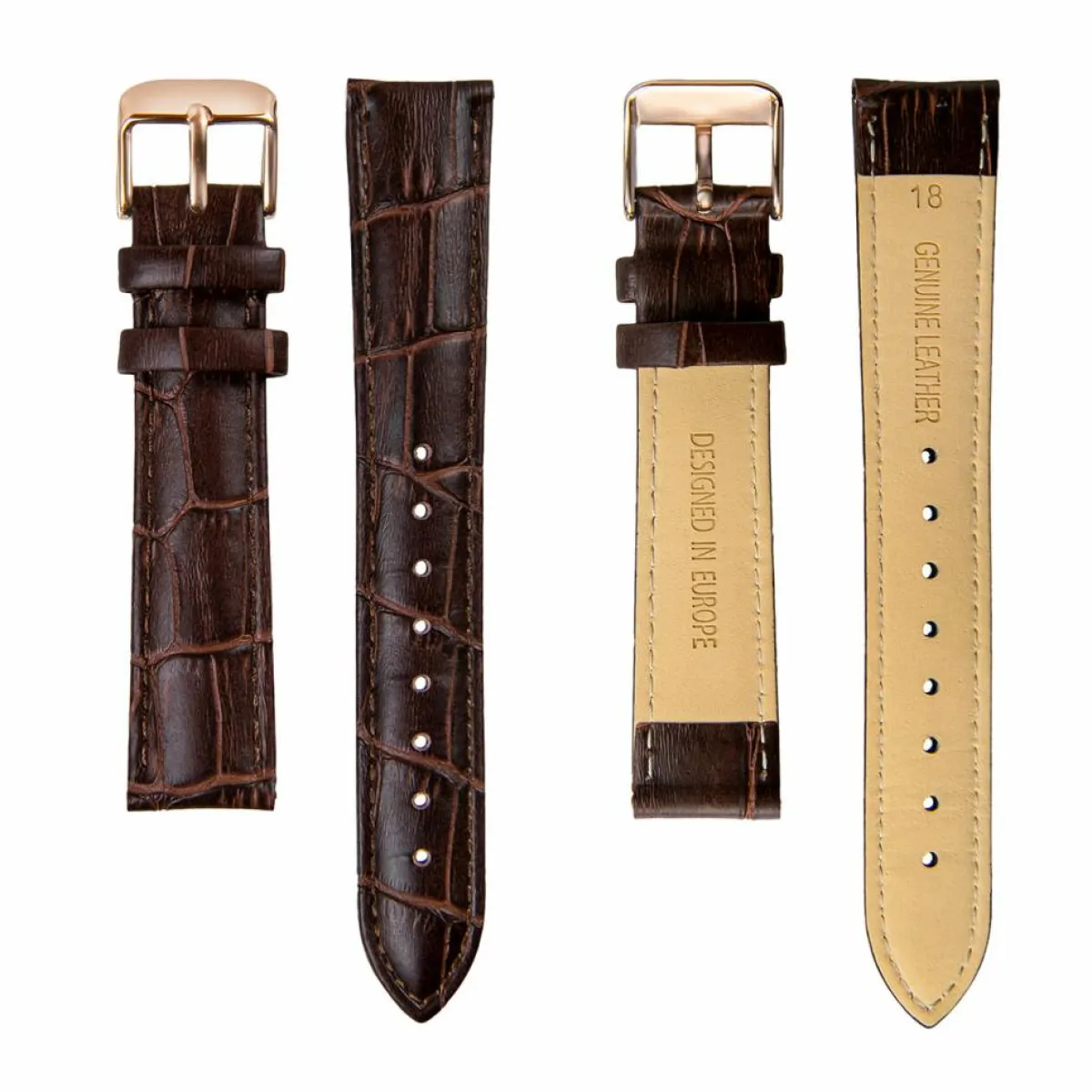 Amelia Parker Montres|Montre Femme Classique en Cuir marron