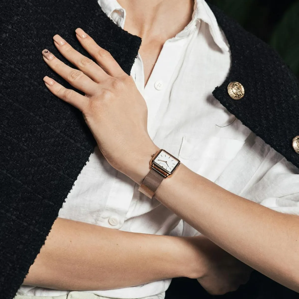 Amelia Parker Montres|Montre Femme en Acier Bay rose doré