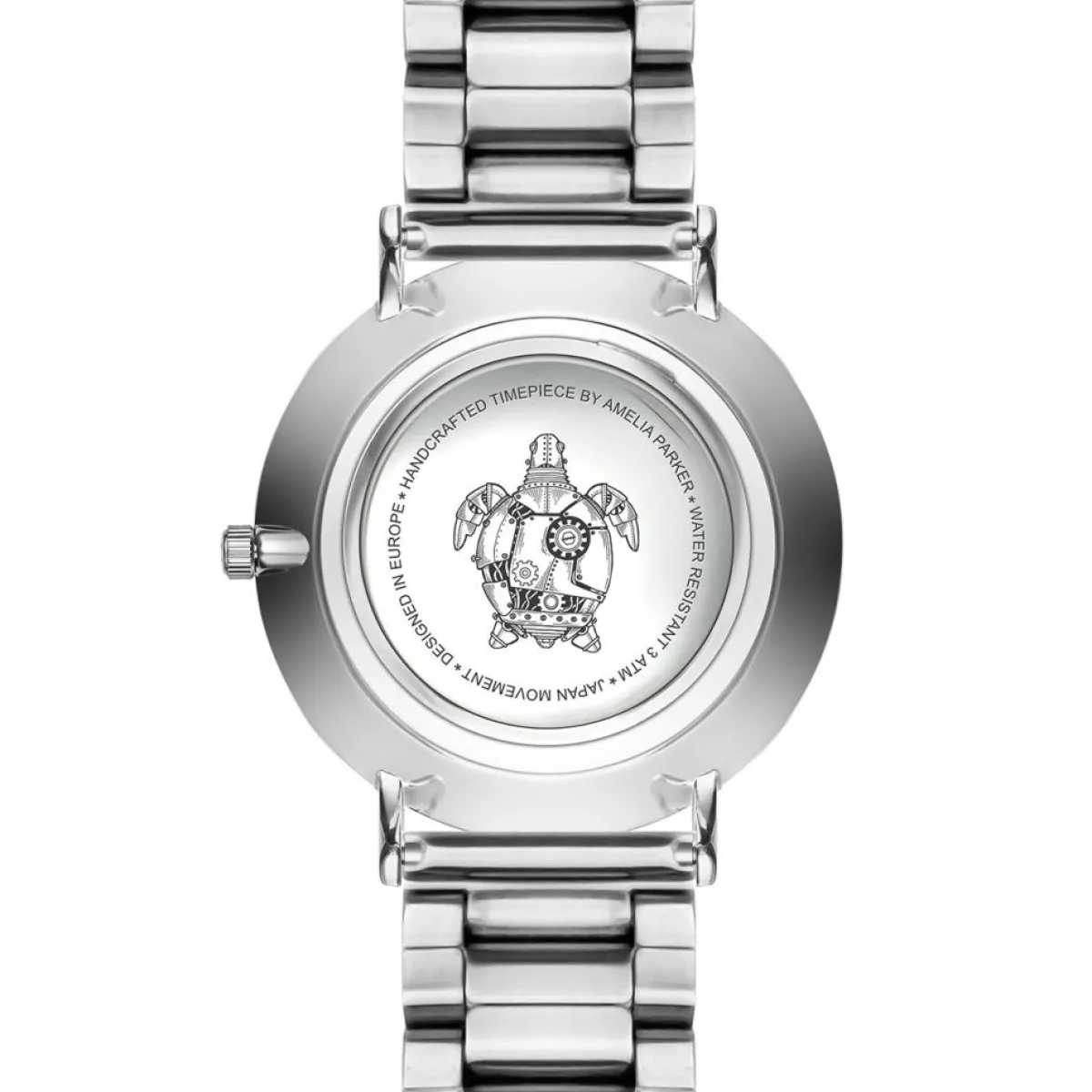 Amelia Parker Montres|Montre Femme en Acier Capsule Grey argentée