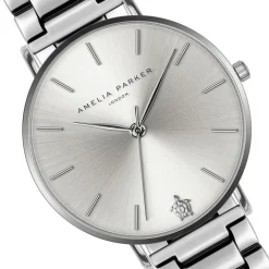 Amelia Parker Montres|Montre Femme en Acier Capsule Grey argentée