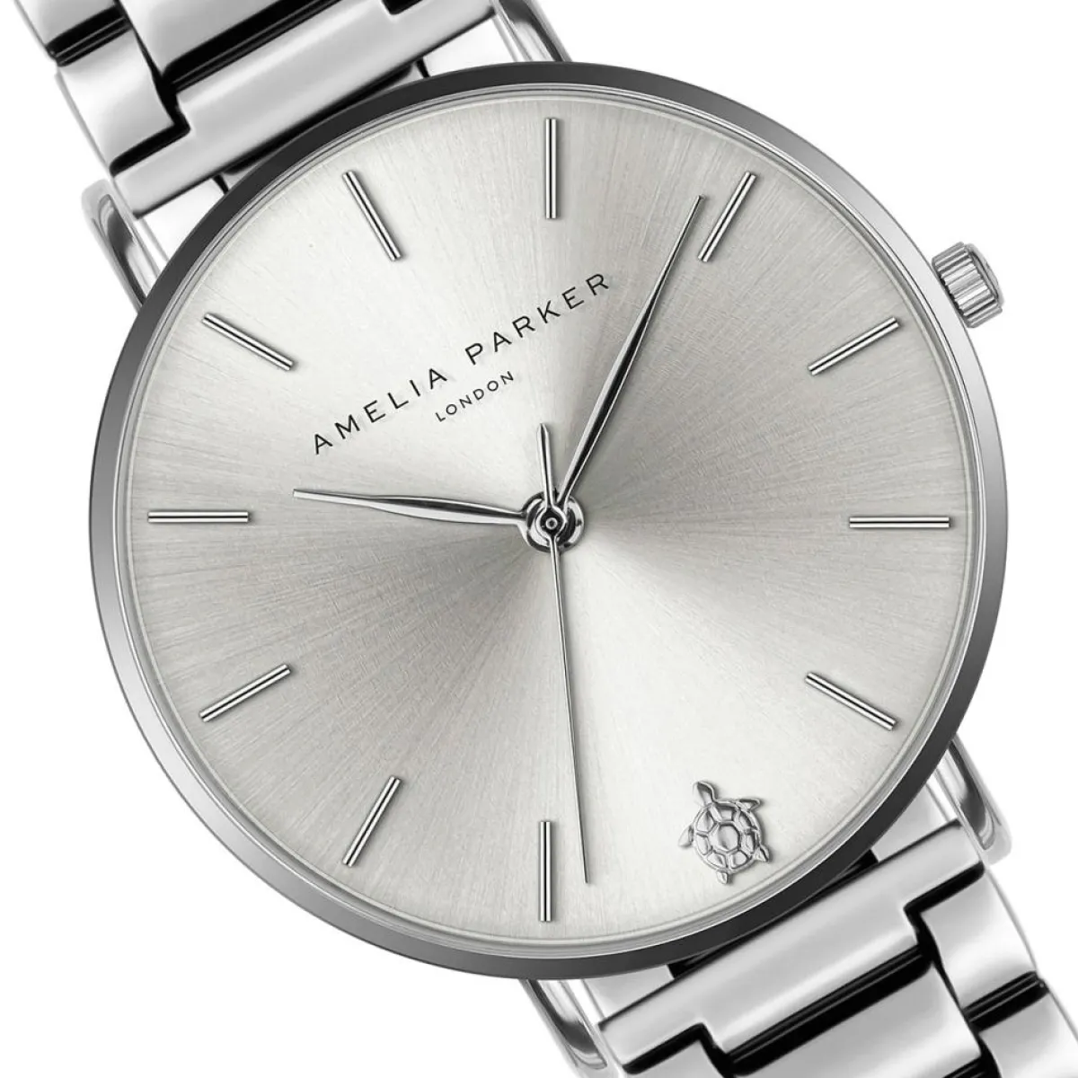 Amelia Parker Montres|Montre Femme en Acier Capsule Grey argentée