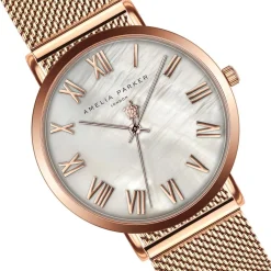 Amelia Parker Montres|Montre Femme en Acier Classique rose doré
