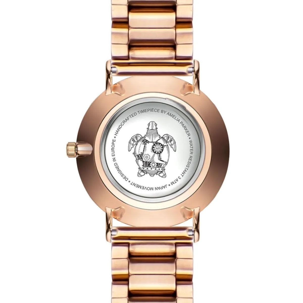 Amelia Parker Montres|Montre Femme en Acier Grand rose doré