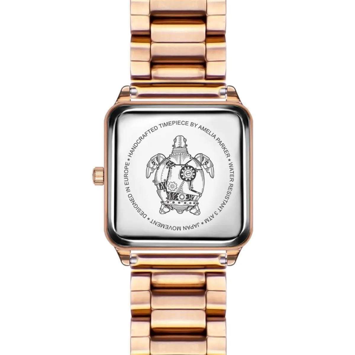 Amelia Parker Montres|Montre Femme en Acier Night Plaza rose doré