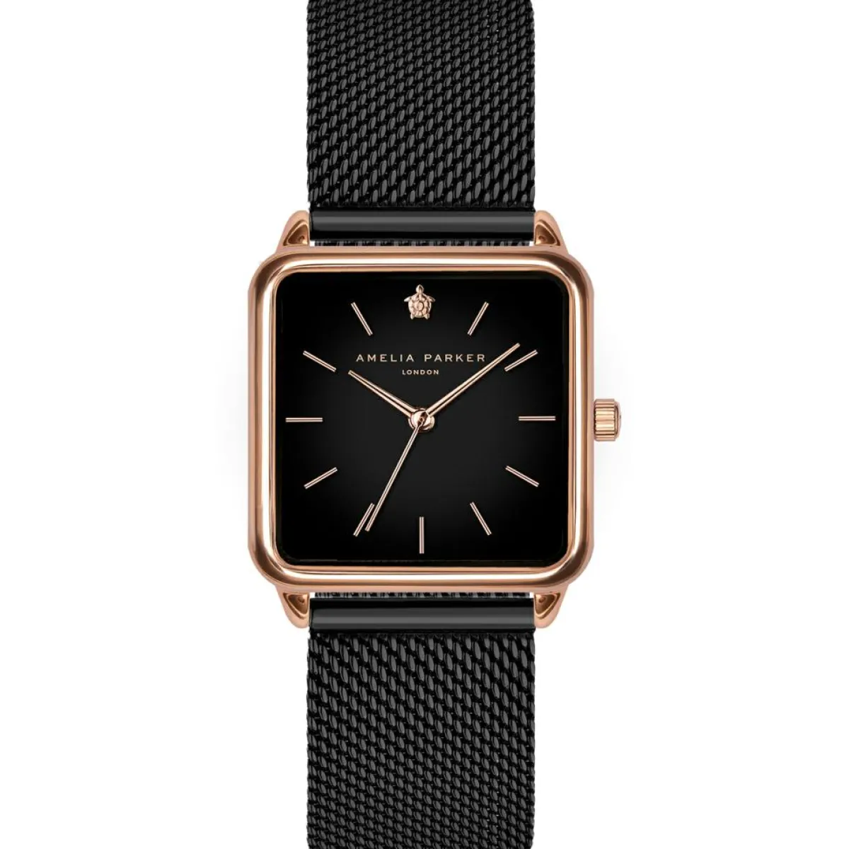 Amelia Parker Montres|Montre Femme en Acier Night Plaza noire