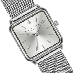 Amelia Parker Montres|Montre Femme en Acier Plaza argentée