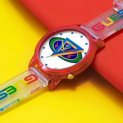 Guess Montres|Montre Femme en Silicone X J Balvin transparente/multicolore