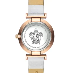 Amelia Parker Montres|Montre Femme Gold Shore en Cuir blanche