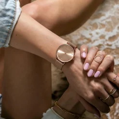 Amelia Parker Montres|Montre Femme Gold Sky en Acier rose doré