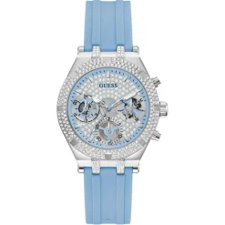 Guess Montres|Montre Femme Heiress en Silicone bleue