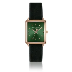 Amelia Parker Montres|Montre Femme Joyful Journey en Cuir noire