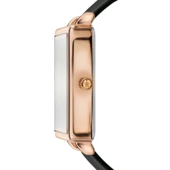 Amelia Parker Montres|Montre Femme Joyful Journey en Cuir noire