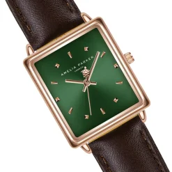 Amelia Parker Montres|Montre Femme Joyful Journey en Cuir marron