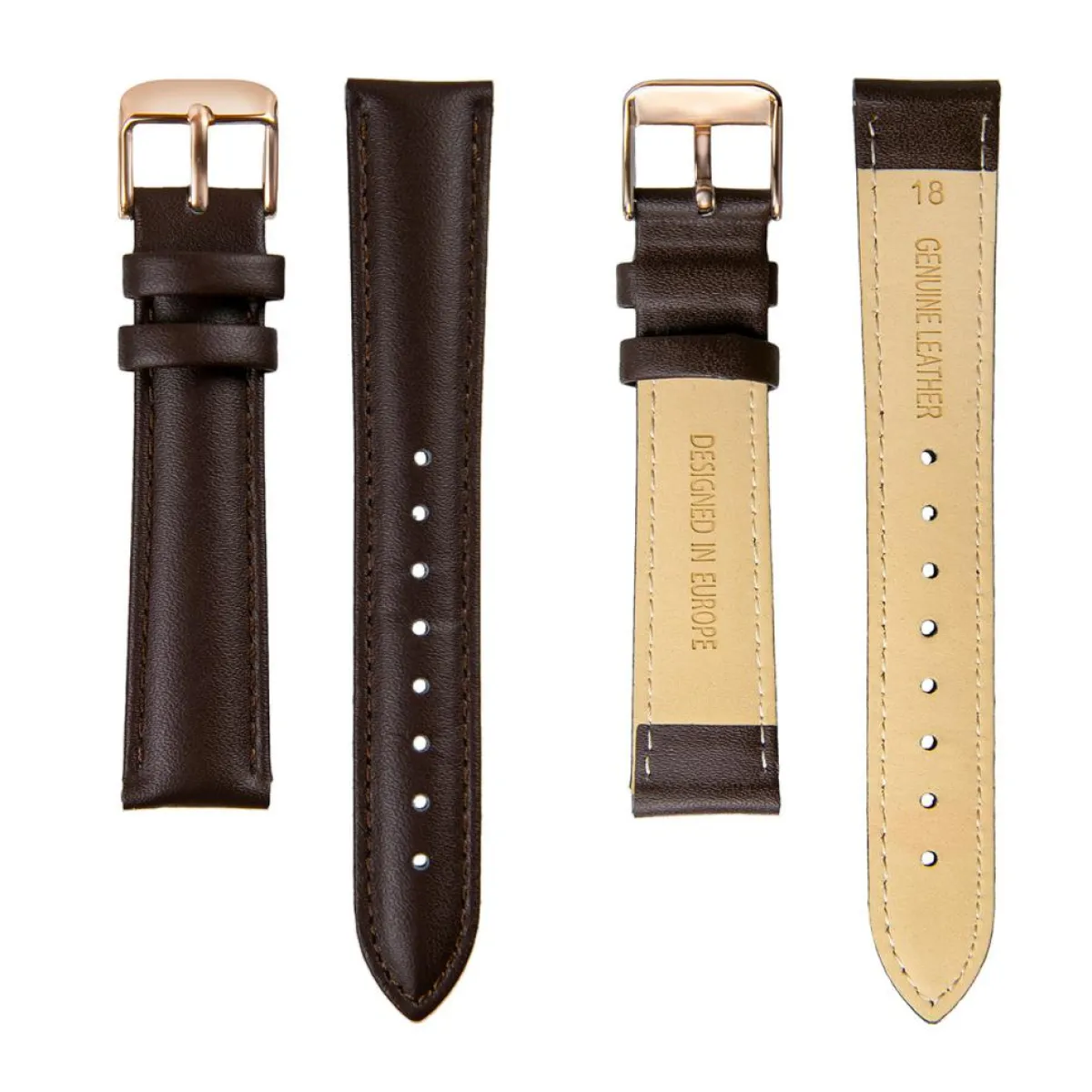 Amelia Parker Montres|Montre Femme Joyful Journey en Cuir marron