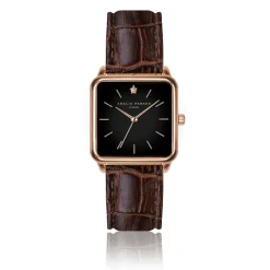 Amelia Parker Montres|Montre Femme Night Plaza en Cuir marron