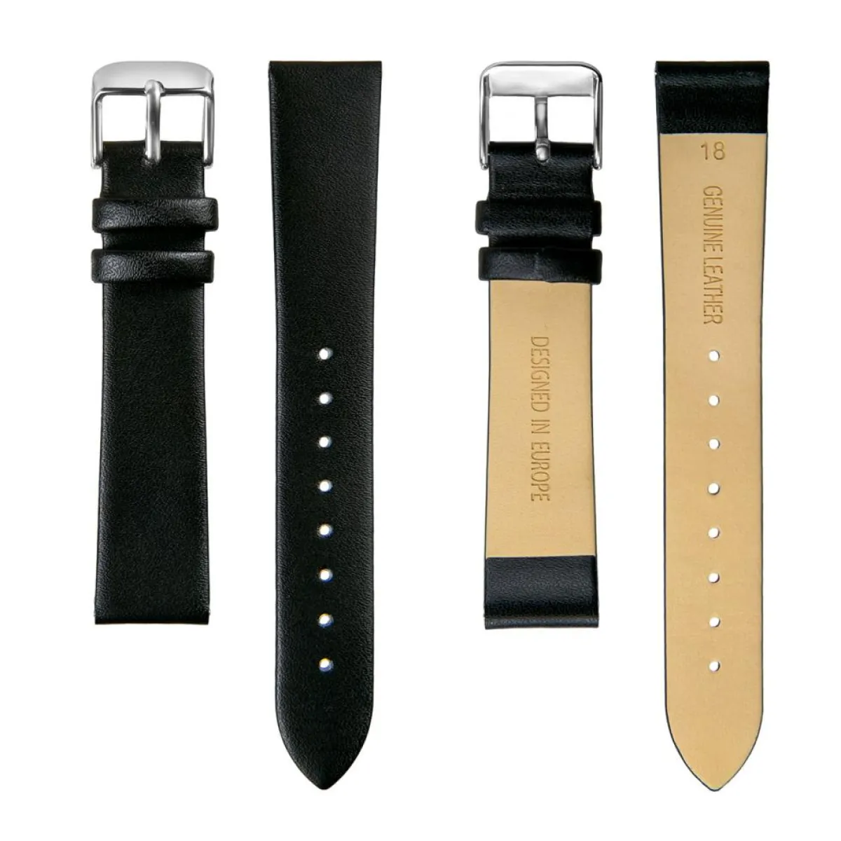 Amelia Parker Montres|Montre Femme Night Voyage en Cuir noire