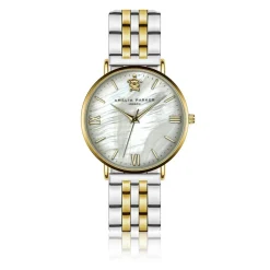 Amelia Parker Montres|Montre Femme Pearl of the Sea en Acier doré/argenté